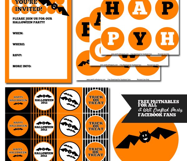 Free Halloween Printables in Use – A Well Crafted Party