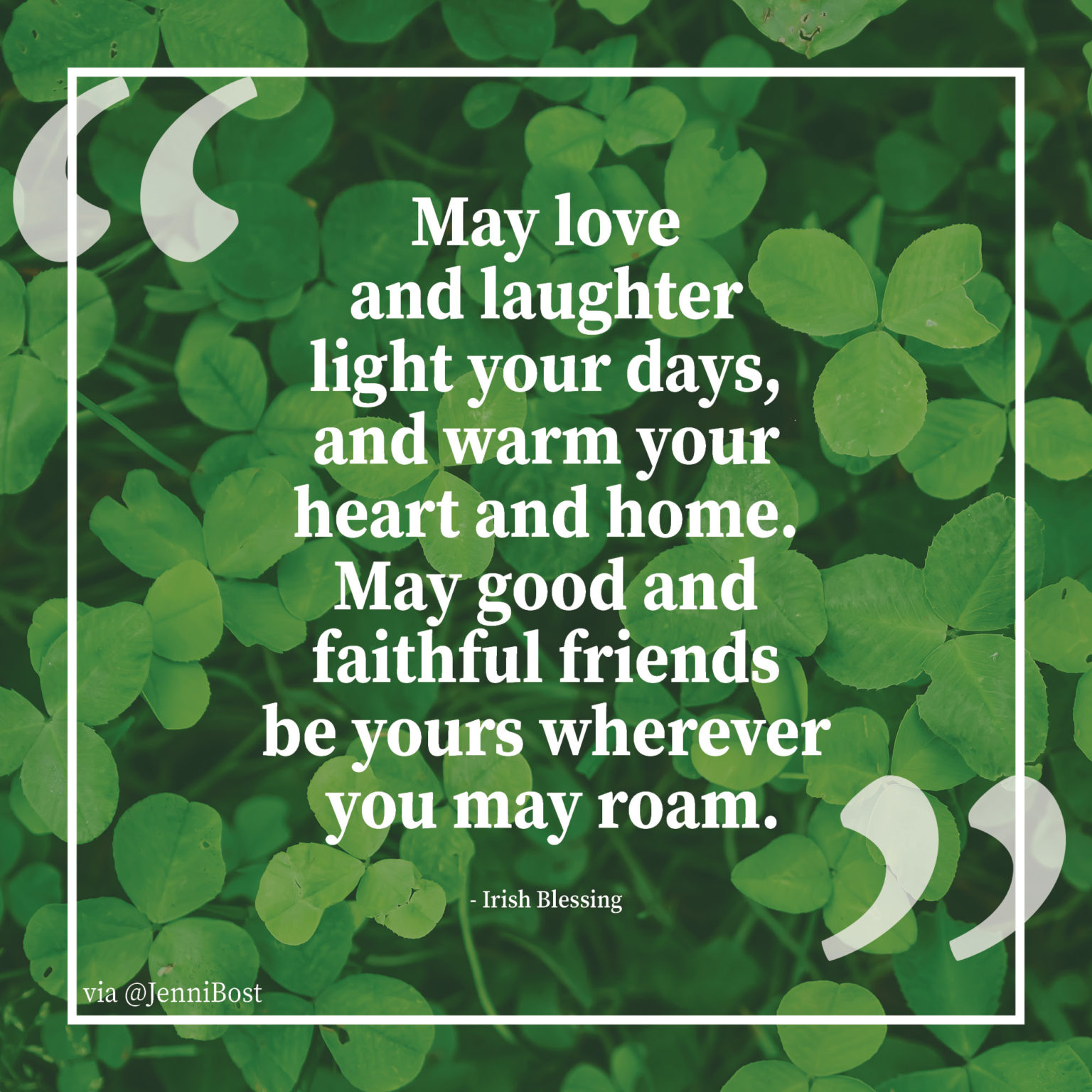 QOTW: Irish Blessing   A Well Crafted Party