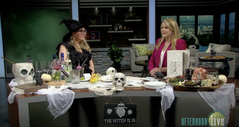 Jenni Bost on Afternoon Live with Halloween Tips and Halloween Party set up